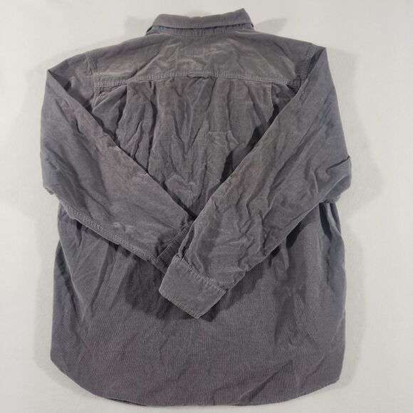 Tommy Bahama Shirt Mens XL Grey Coastline Cord Corduroy Button Long Sleeve Shirt - Picture 8 of 8